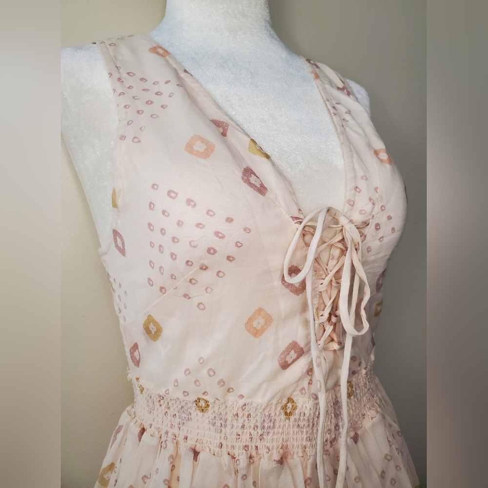 Free People Batiste Pocketful of Wildflowers Ivory Combo Midi Dress - Picture 7 of 16